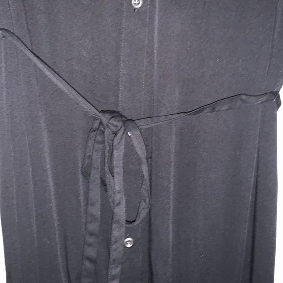 Old Navy Black Button Down Long Sleeve Shirt Dress NWT - Picture 6 of 12